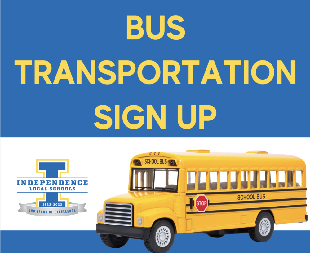 Transportation for 2023-24 School Year - Sign Up Now!